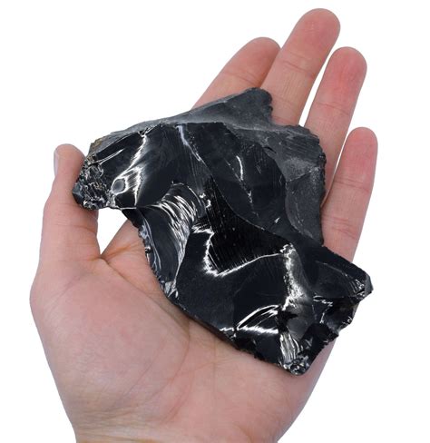 Raw Obsidian Igneous Rock Specimen Hand Sample ± 275 Rocks And