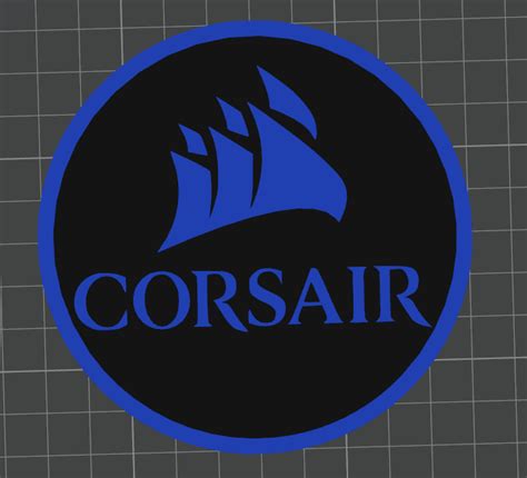 Free Stl File Corsair Logo Drinks Coaster Free For A Limited Time・3d