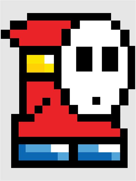 Bit Shy Guy Bit Color Pixelation Bit Sprite Minecraft Pixel Art Mario Work Of Art