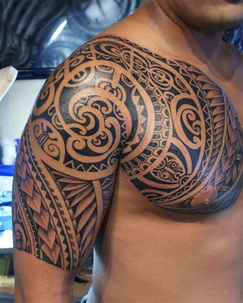 Samoan Chest Tattoos For Men Samoan Tattoo Designs For