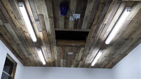 Wood Pallet Ceiling Home Design Ideas