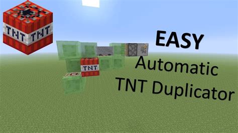 After that, put 25 book and quills that filled in with 100 pages of random unicode characters in the chest like this. Easy Automatic TNT Duplicator Tutorial | Minecraft - YouTube