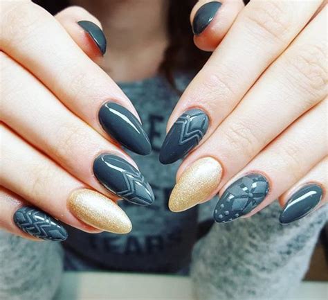 60 Dark Nails For Winter Art And Design