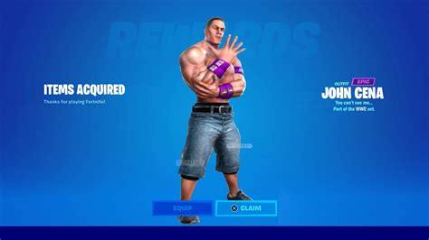 How To Get John Cena Skin Wwe Bundle Now Free In Fortnite You Cant See Me Emote Free