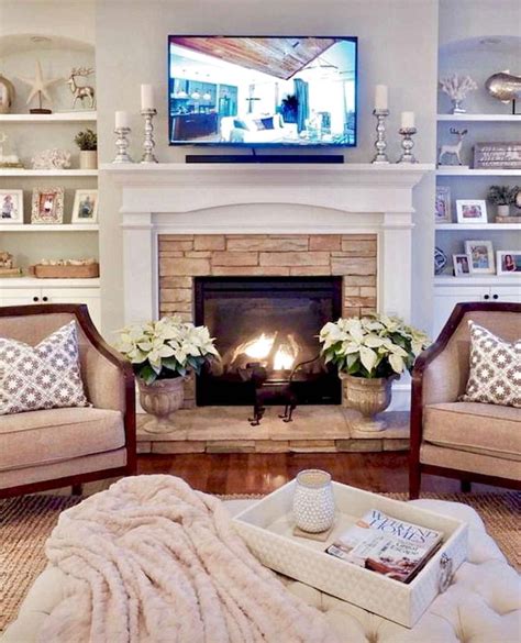 38 Best Modern Farmhouse Fireplace Mantel Decor Ideas Rustic Vrogue