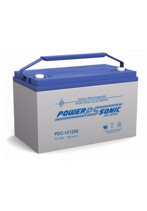 Pdc 121250 Powersonic 12v 125ah Agm Deep Cycle Battery Every Battery