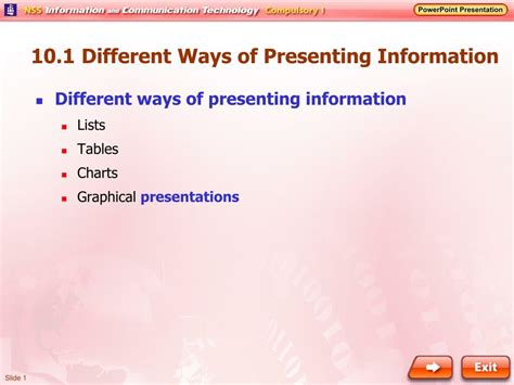 Ppt 101 Different Ways Of Presenting Information Powerpoint