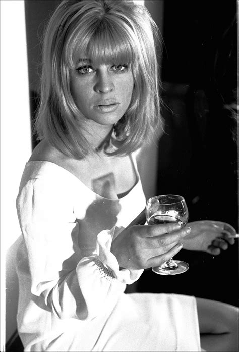 Julie Christie With A Glass Of Wine 1964 Photo By Michael Wardgetty