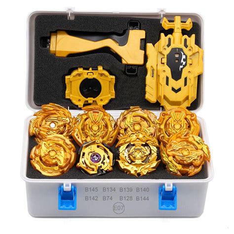 Gold Takara Tomy Launcher Beyblade Burst Arean Bayblades Bables Set Box