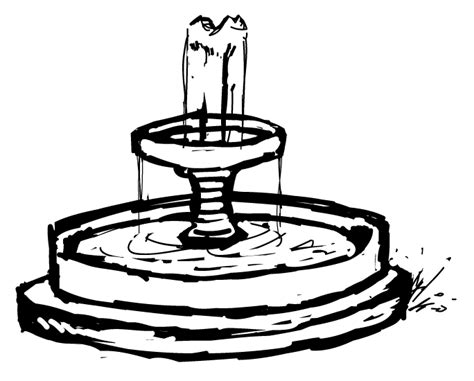 Water Fountain Drawing At Getdrawings Free Download