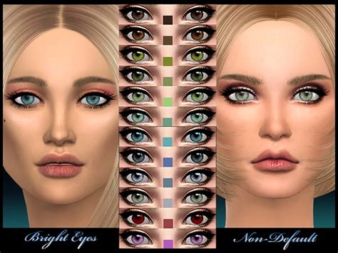 The Sims Resource Non Default Bright Eyes