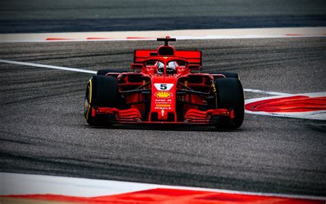 Download Wallpapers 4k Scuderia Ferrari Raceway Sebastian Vettel