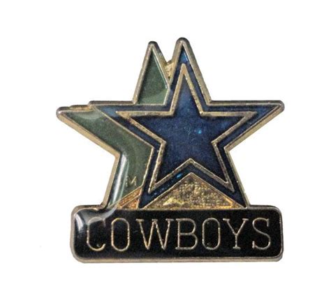 Dallas Cowboys Vintage Enamel Pin Lapel Cloisonne Badge Texas Nfl