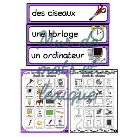 Les Objets Dans La Classe Ensemble