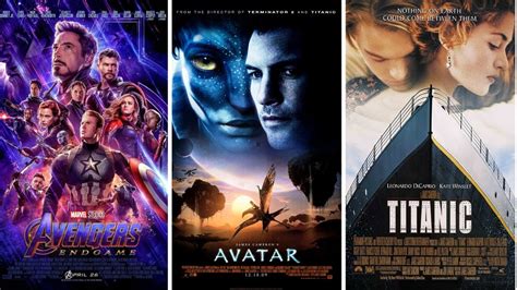 Top10 Highest Grossing Films Of All Time Youtube