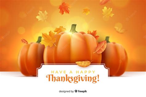 Free Vector Have A Happy Thanksgiving Background