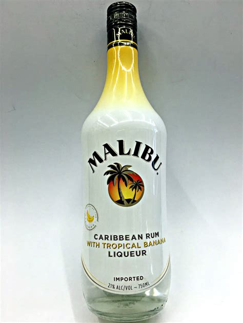 Malibu Caribbean Rum With Tropical Banana Quality Liquor Store