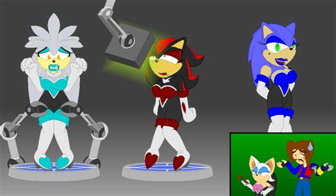 Shadow The Hedgehog Rouge The Bat Sonic The Hedgehog Silver