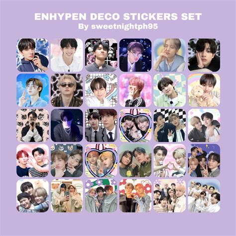 Enhypen Deco Stickers Fanmade By Sweetnightph95 Shopee Philippines