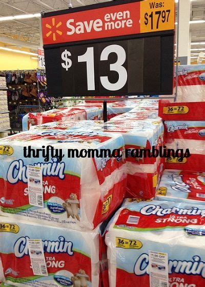 Charmin Toilet Paper At Walmart Just 12 For 72 Rolls 17¢ A Roll