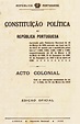 Constituição Política da República Portuguesa de 1933, Acto Colonial de ...