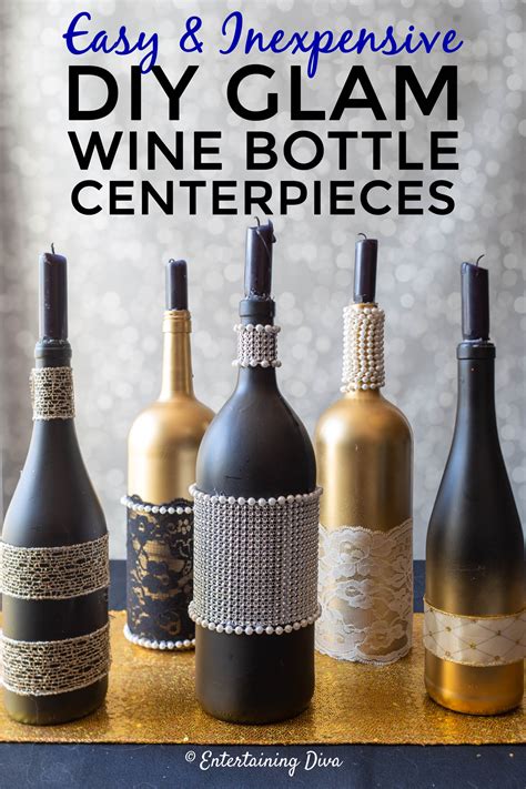 Diy Wine Bottle Centerpieces Entertaining Diva From House To Home
