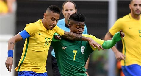 sudáfrica sorprende a brasil en la primera fecha del fútbol en río 2016 futbol peru