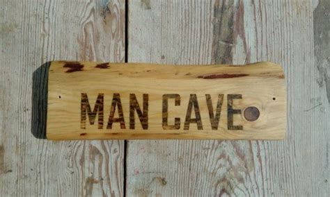 Man Cave Sign Wood Door Hanging Personalized Plaque Wall Decor T