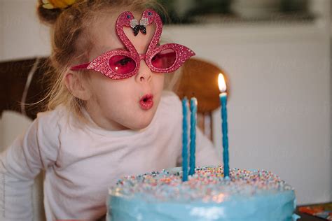 Three Year Old Birthday Cake By Stocksy Contributor Brian Powell