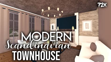 Roblox Welcome To Bloxburg Modern Scandinavian Townhouse 72k Youtube