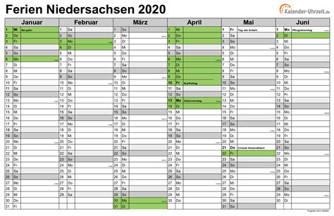 Download this classic design 2021 fillable full year calendar template in a4 size horizontal layout word document. Ferien Niedersachsen 2020 - Ferienkalender zum Ausdrucken