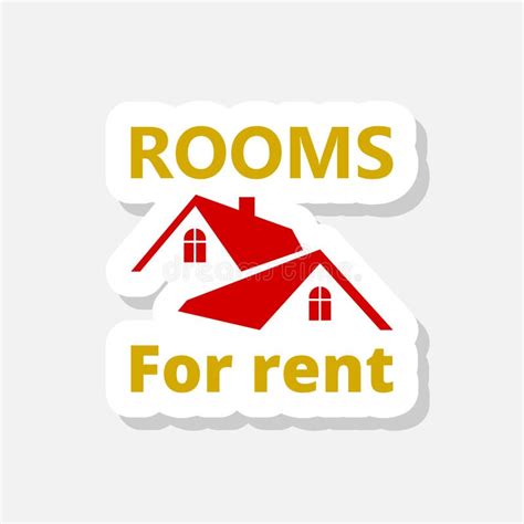 Rooms For Rent Color Icon Set Stock Illustration Illustration Of Rent