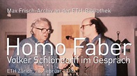 Homo Faber - Volker Schlöndorff im Gespräch - YouTube