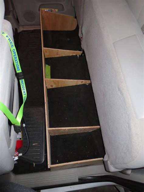 Custom Rear Seat Storage Chevy Silverado Truck Storage Box Truck Boxes