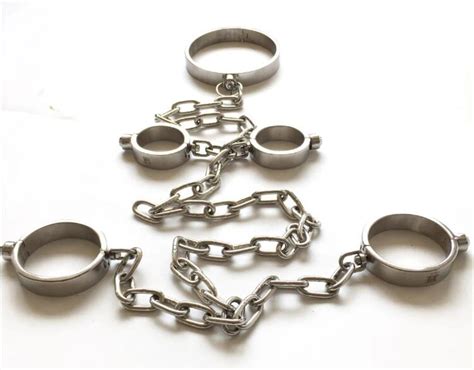 Male Female Stainless Steel Bondage Dog Slaves Bdsm Chain Devices