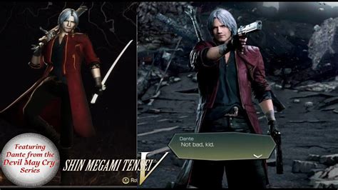 Featuring Dante From The Devil May Cry Series Shin Megami Tensei V Youtube