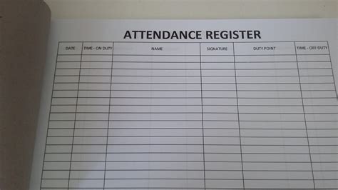 Attendance Register Neonsales