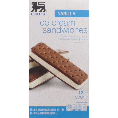 Food Lion Food Lion Ice Cream Sandwiches Vanilla Same Day Delivery Or Pickup Instacart