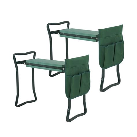 Folding Garden Stool Seat For Weeding Green Glow Uae