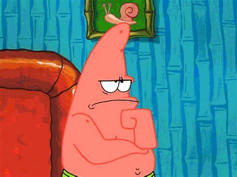 Thinking Patrick  By Spongebob Squarepants Find And Share On Giphy