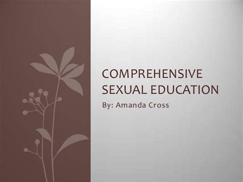 Comprehensive Sexual Education