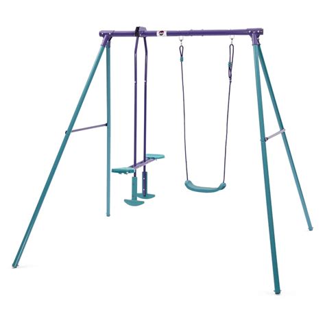 Plum Helios Metal Swing Set Garden Street