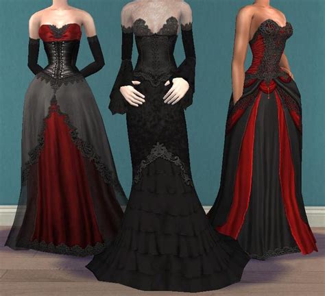 Stardust Sims 4 Dresses Vampire Gown Sims 4 Mods Clothes