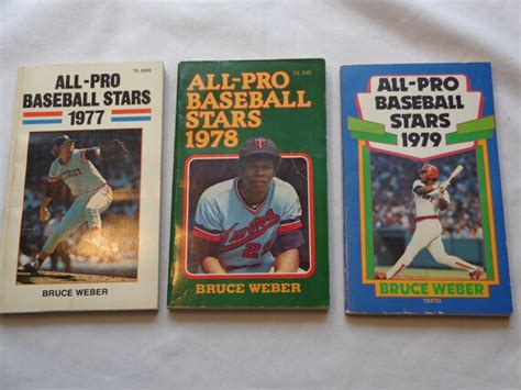 Items Similar To Three Vintage Baseball Books All Pro Baseball Stars