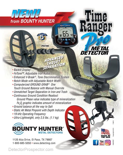 Bounty Hunter Time Ranger Pro Color Flyer First Texas Bounty Hunter