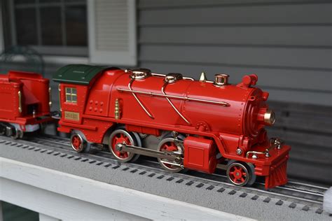 the locomotive from a lionel corporation tinplate christmas train classy electric train sets