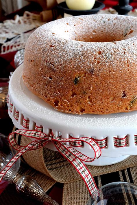 Christmas bundt cake with icing and holly decorations. Christmas Gumdrop Bundt Cake - Lord Byron's Kitchen