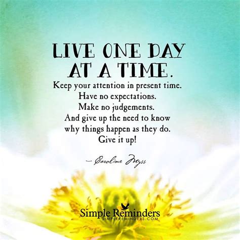 One Day At A Time Taking It Quotes Quotesgram