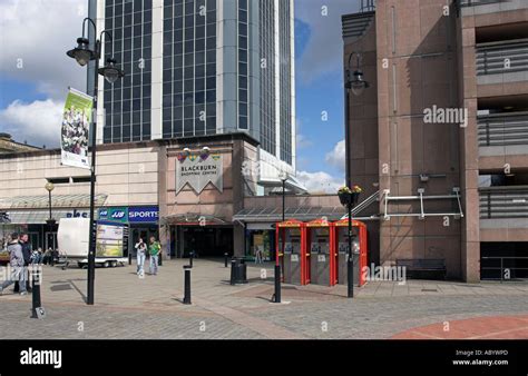 Blackburn Town Centre And Shopping Centre Stock Photo Alamy