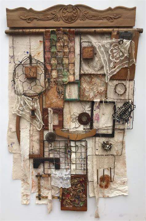 Quilt Series Kathy Moore Assemblage Artist Assemblage Art Collage